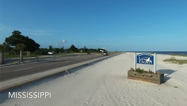 Long Beach, Mississippi, From the Air (by Lykind Films)