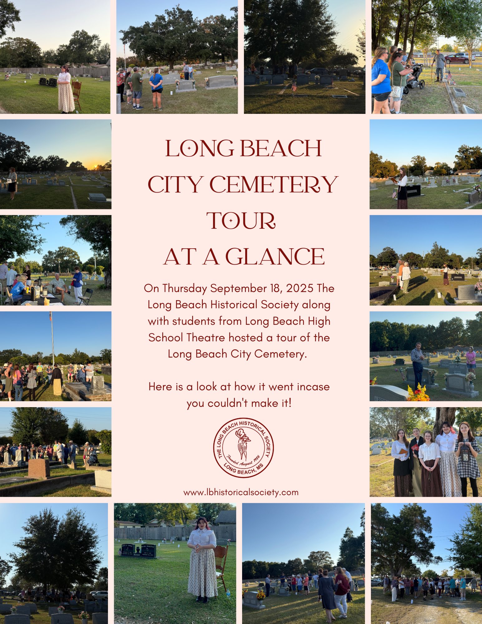 Long Beach Mississippi 2025 Cemetery Tour